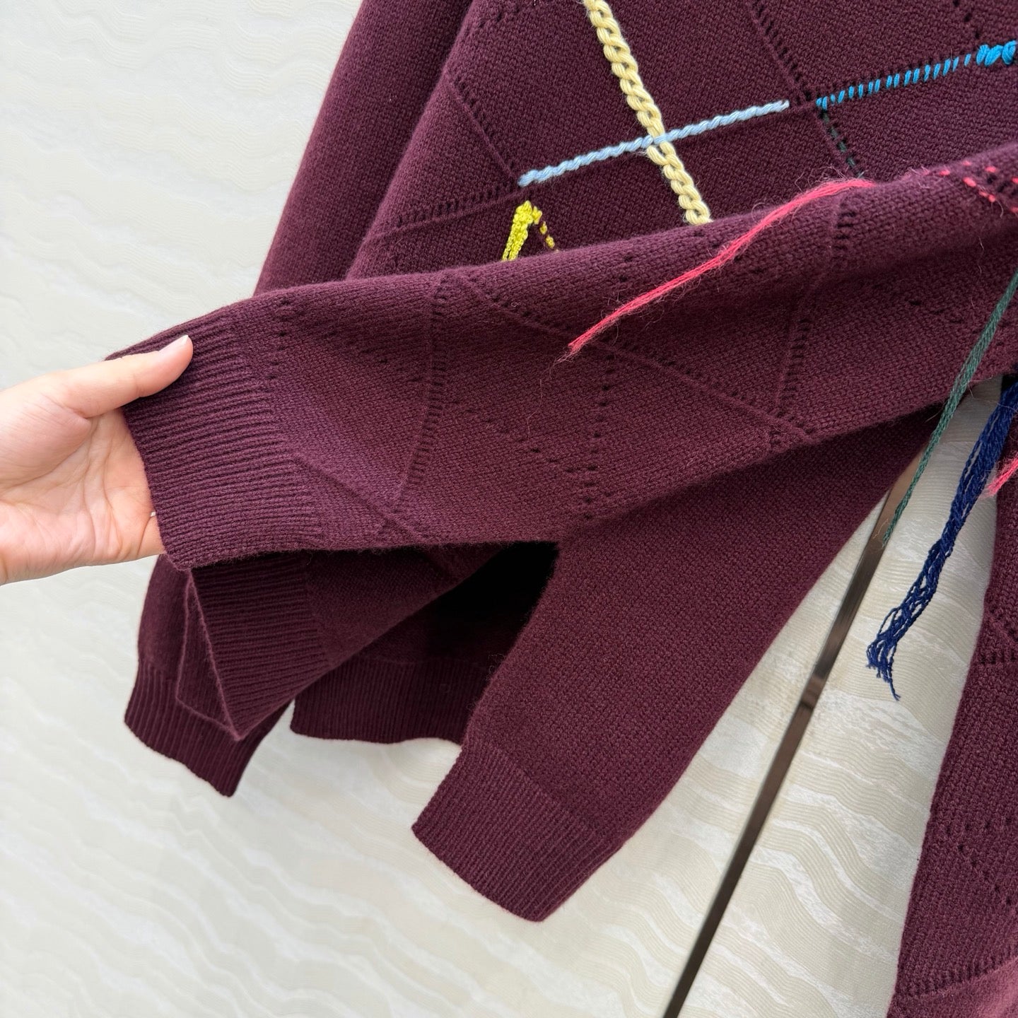 Loewe 26SS Asymmetrical Crew Neck Sweater