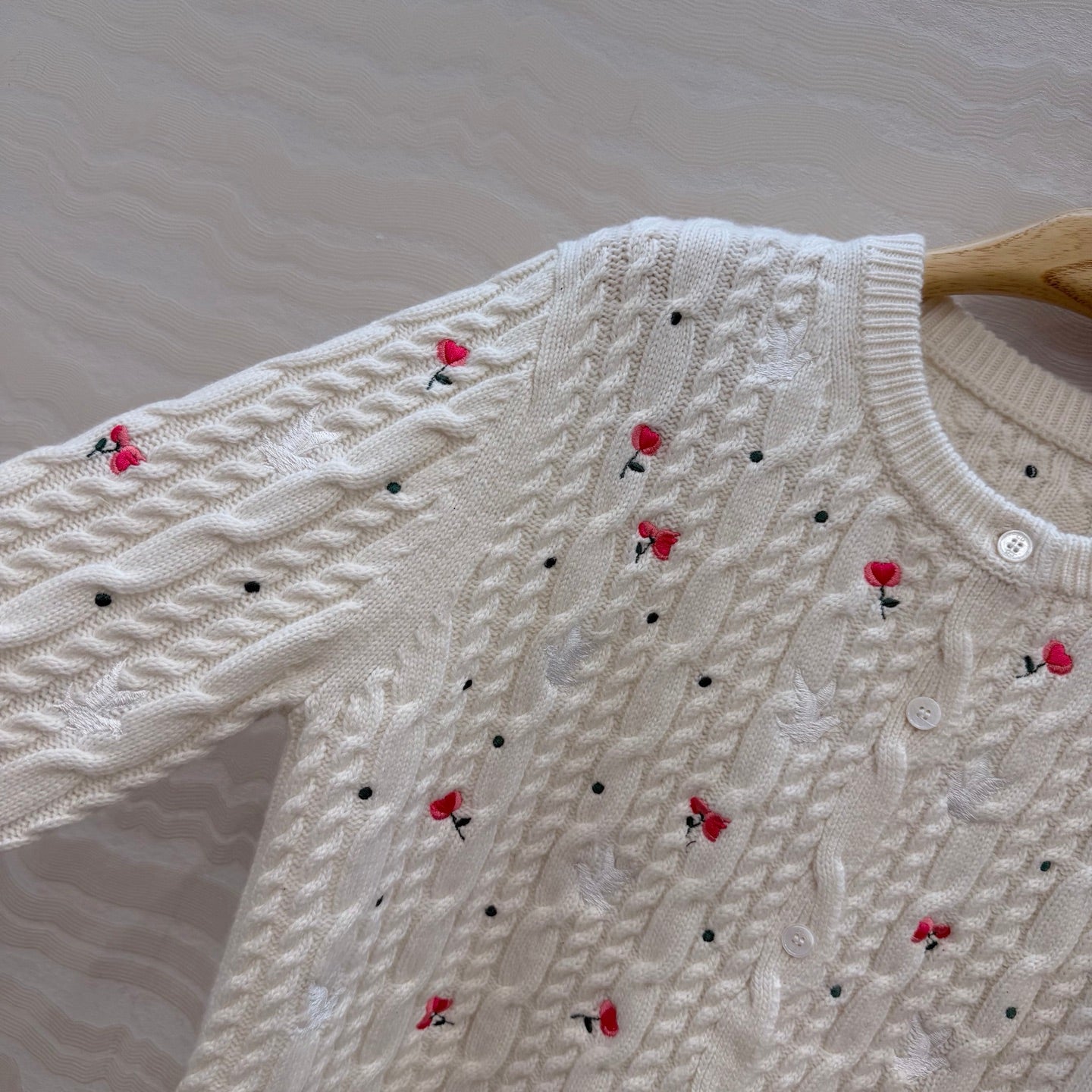 Dior 26SS embroidered knit sweater/short-sleeved knit top
