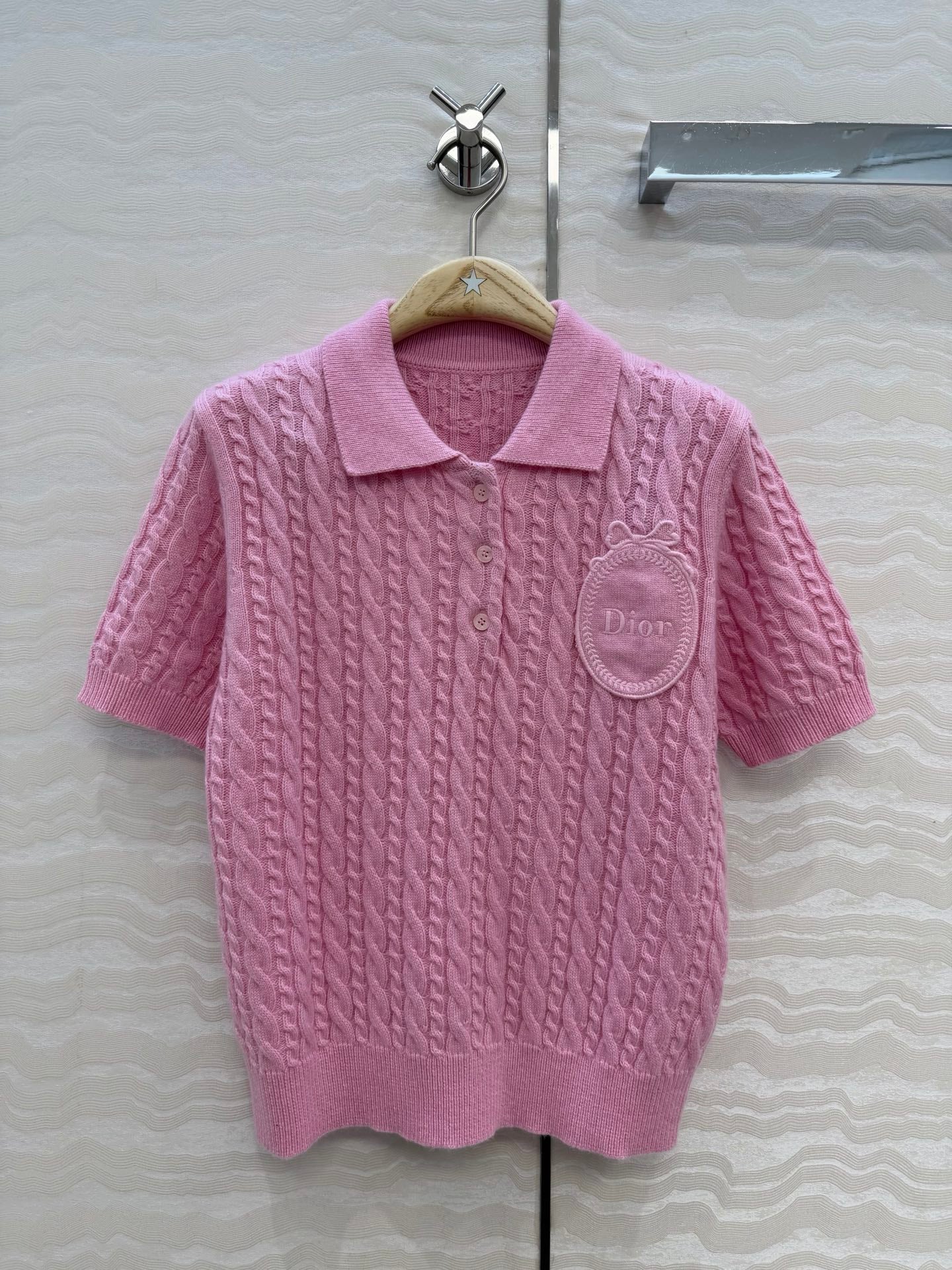 Dior 26SS Polo Collar Short-Sleeved Sweater