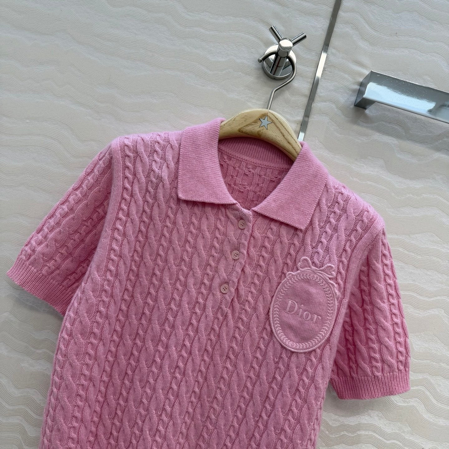 Dior 26SS Polo Collar Short-Sleeved Sweater