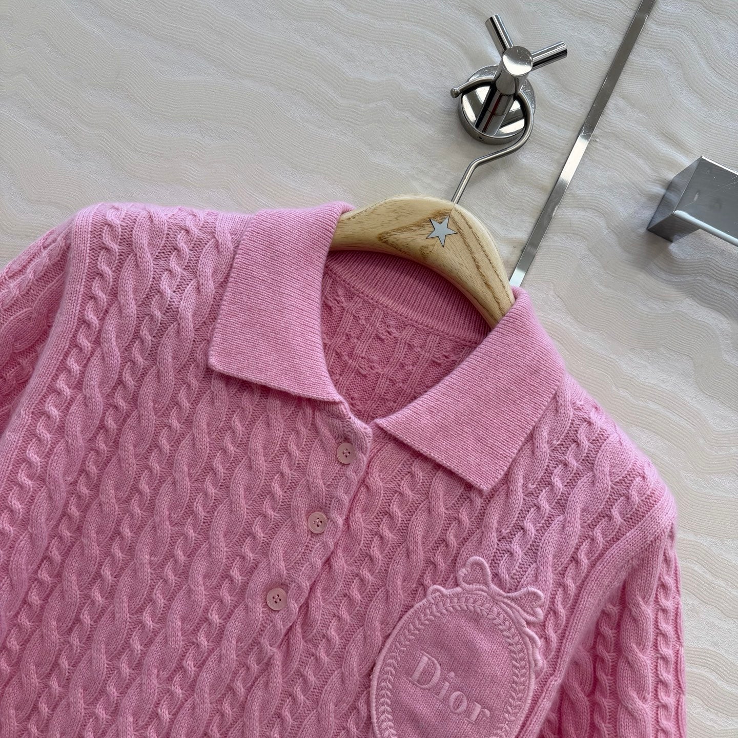 Dior 26SS Polo Collar Short-Sleeved Sweater
