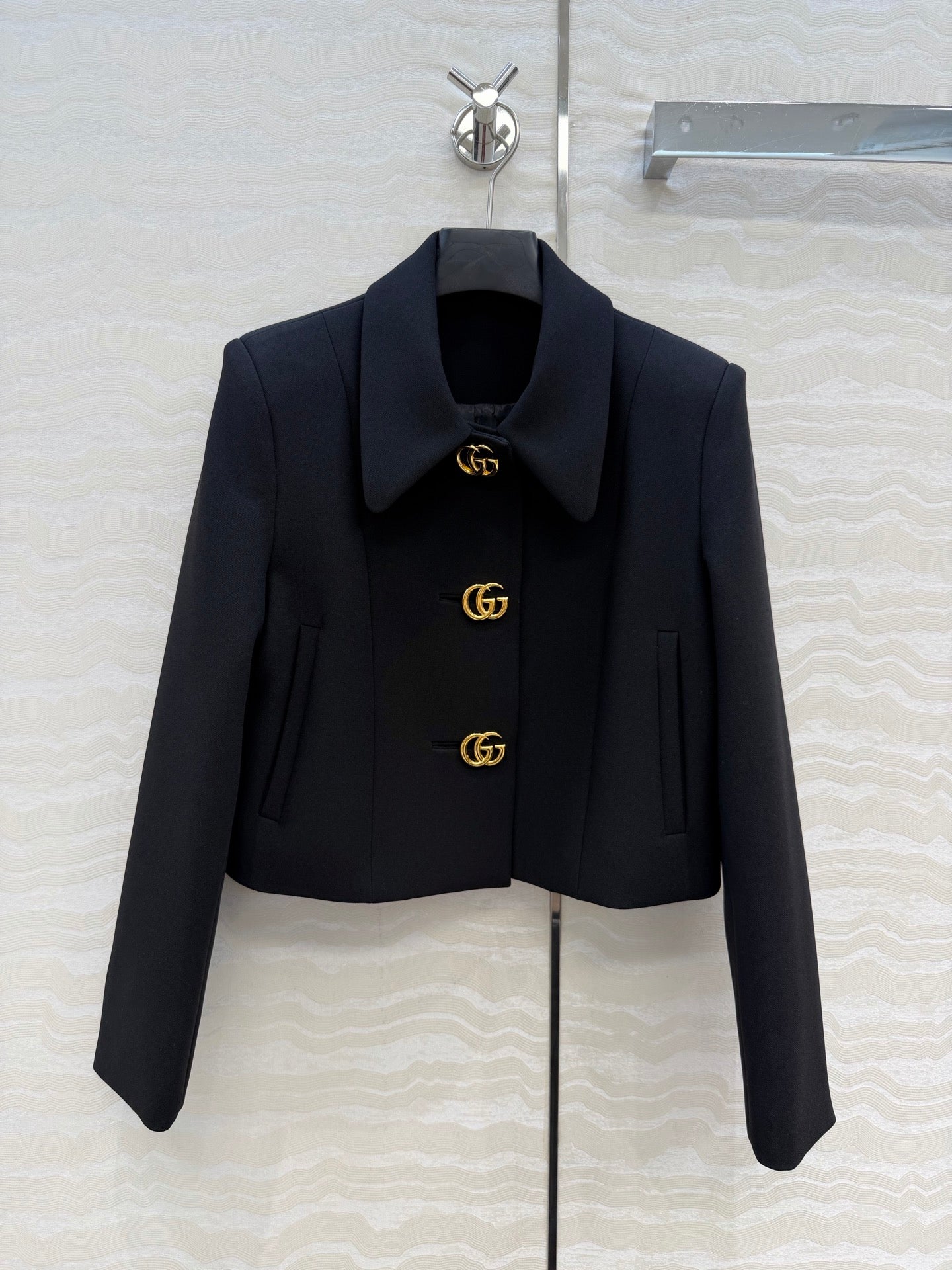 Gucci 26SS Metal Buckle Lapel Jacket/Skirt