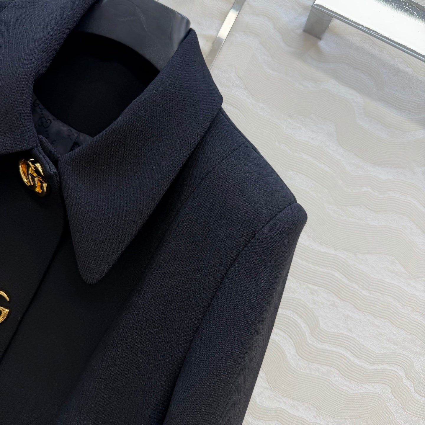 Gucci 26SS Metal Buckle Lapel Jacket/Skirt