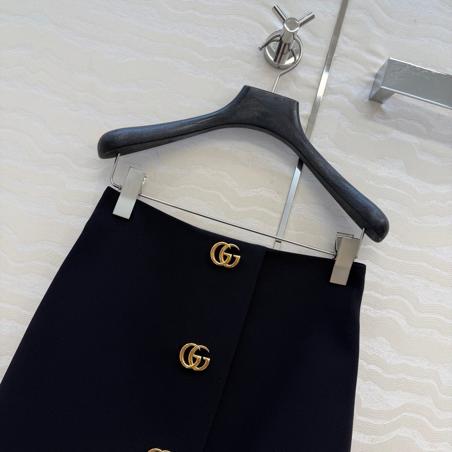 Gucci 26SS Metal Buckle Lapel Jacket/Skirt