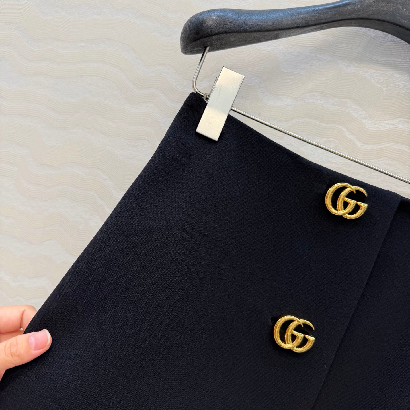 Gucci 26SS Metal Buckle Lapel Jacket/Skirt