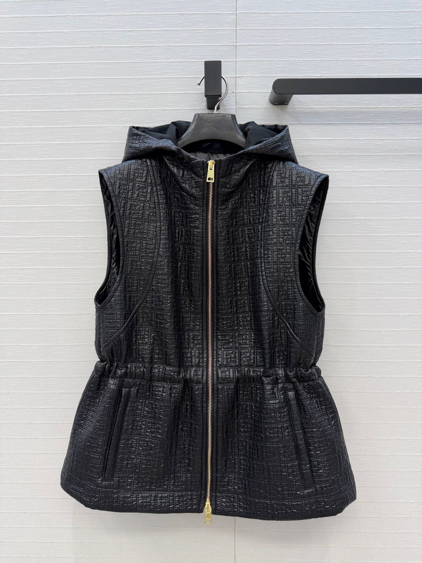 Fendi 26SS Jacquard Patterned Parka Vest/Jacket