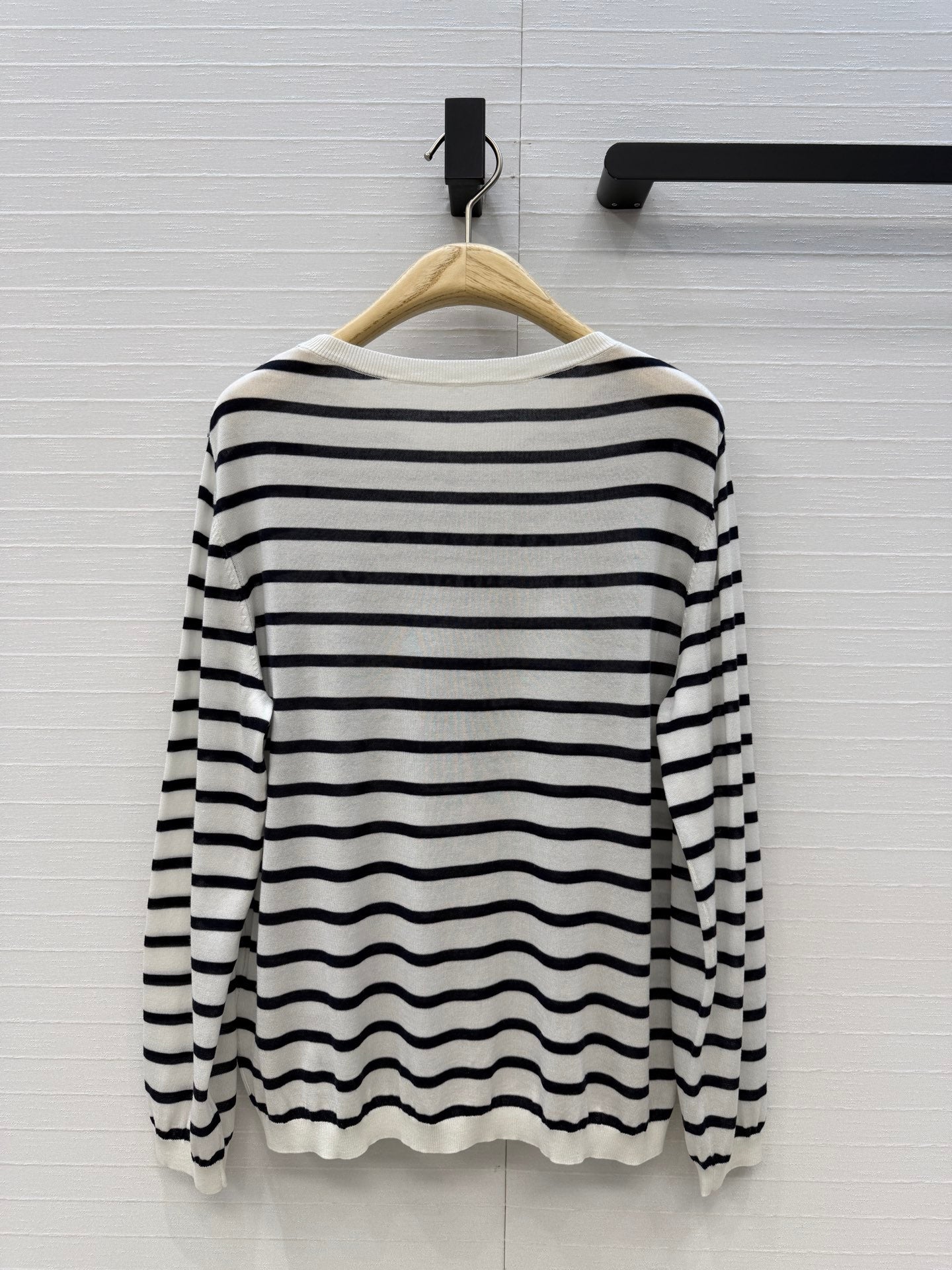 Dior 26SS Striped Lucky Number 8 Long-Sleeved Toplvet Dress