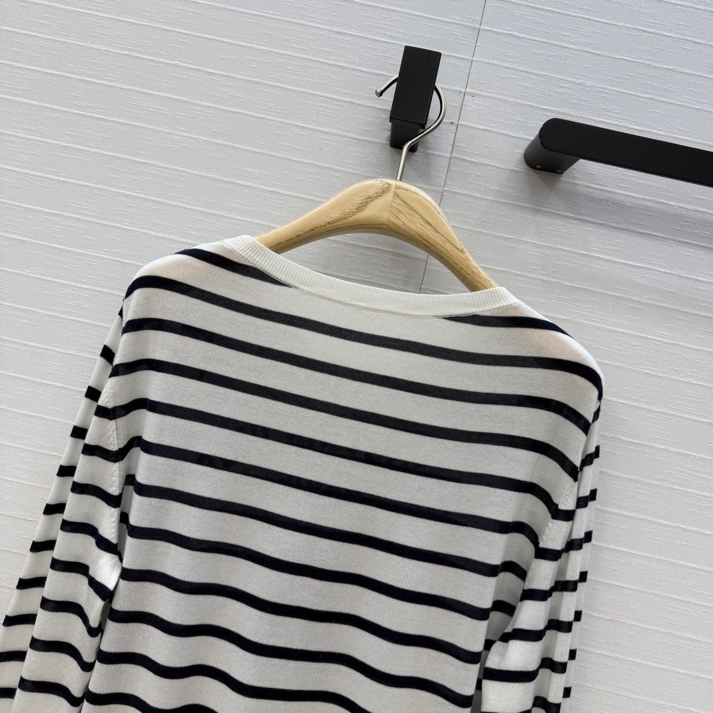 Dior 26SS Striped Lucky Number 8 Long-Sleeved Toplvet Dress