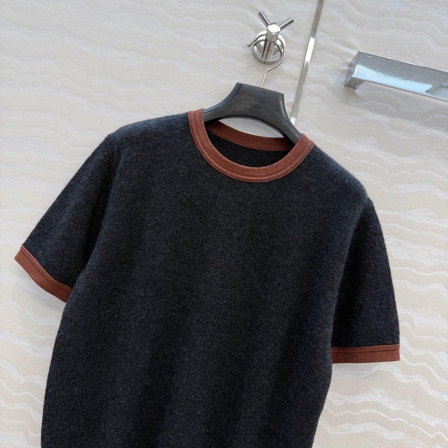 Prada 100% cashmere short-sleeved top