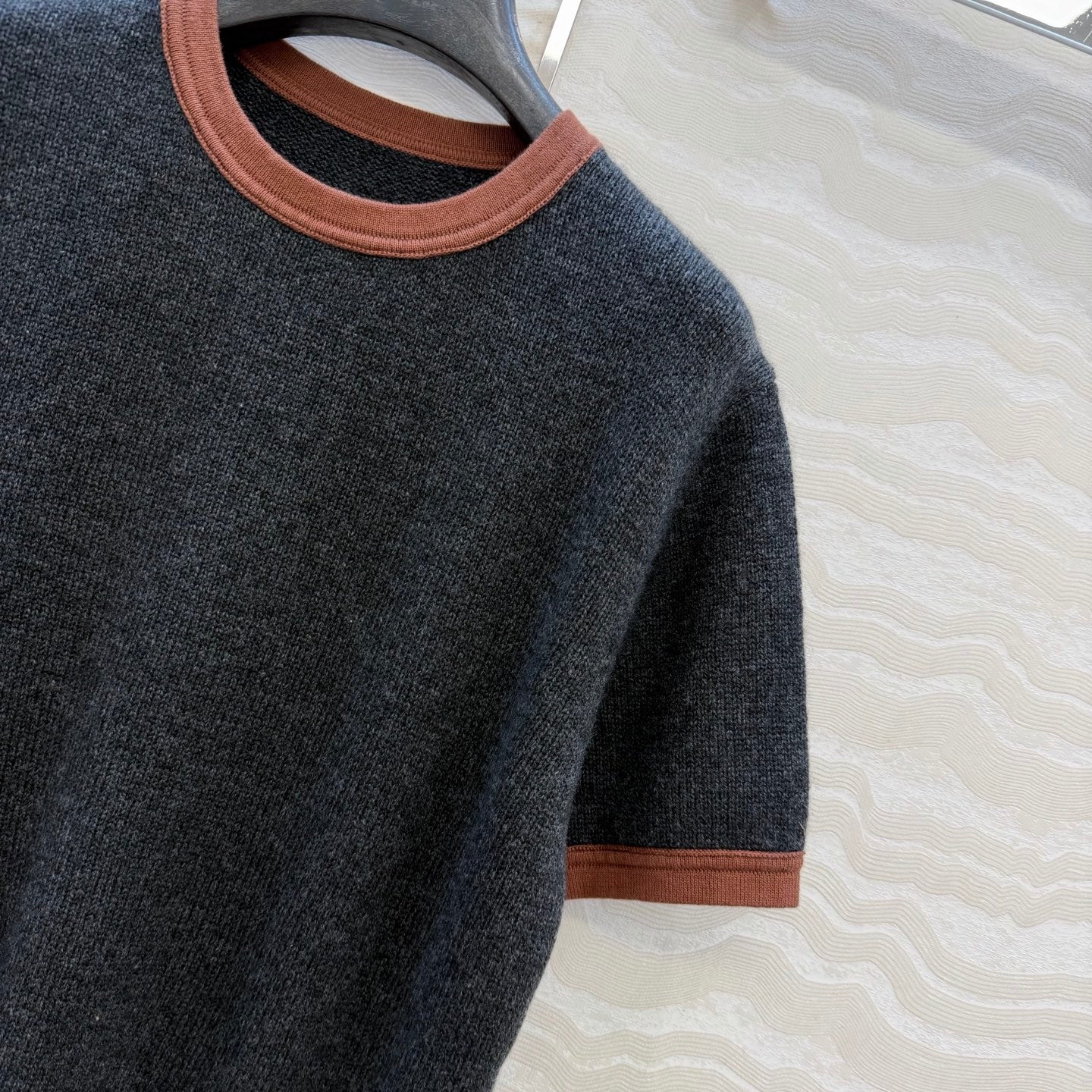 Prada 100% cashmere short-sleeved top