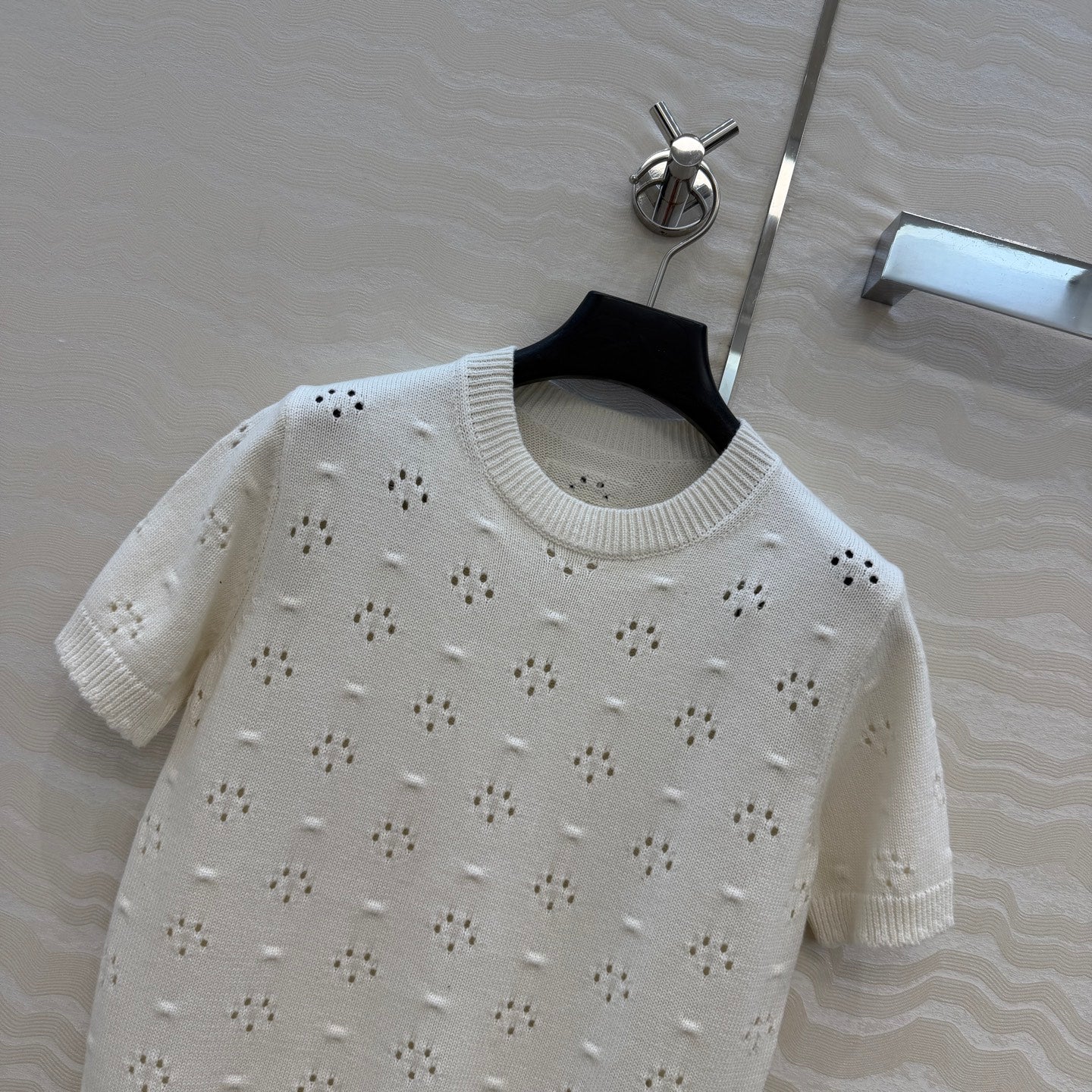 MIU* Open-Knit Top