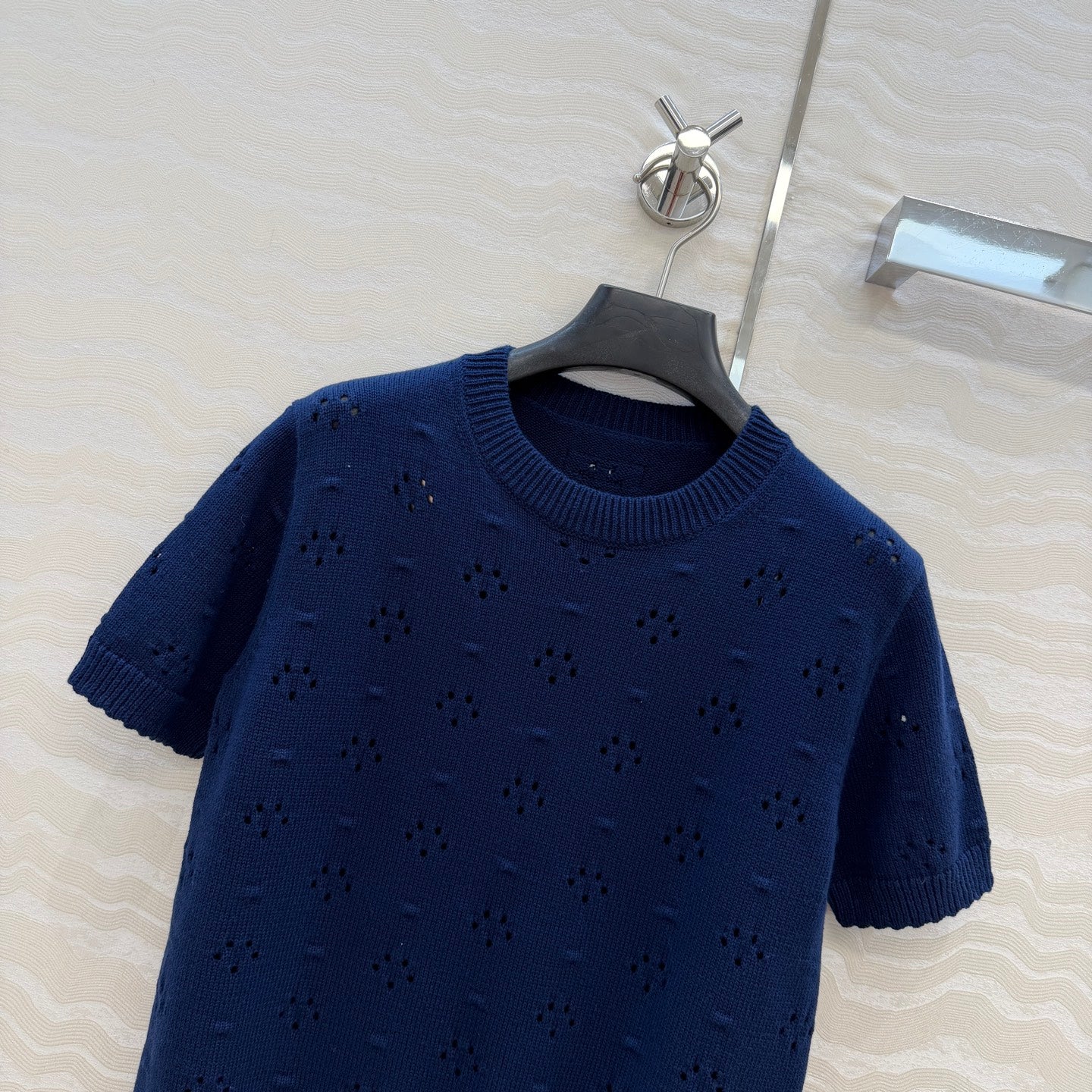 MIU* Open-Knit Top