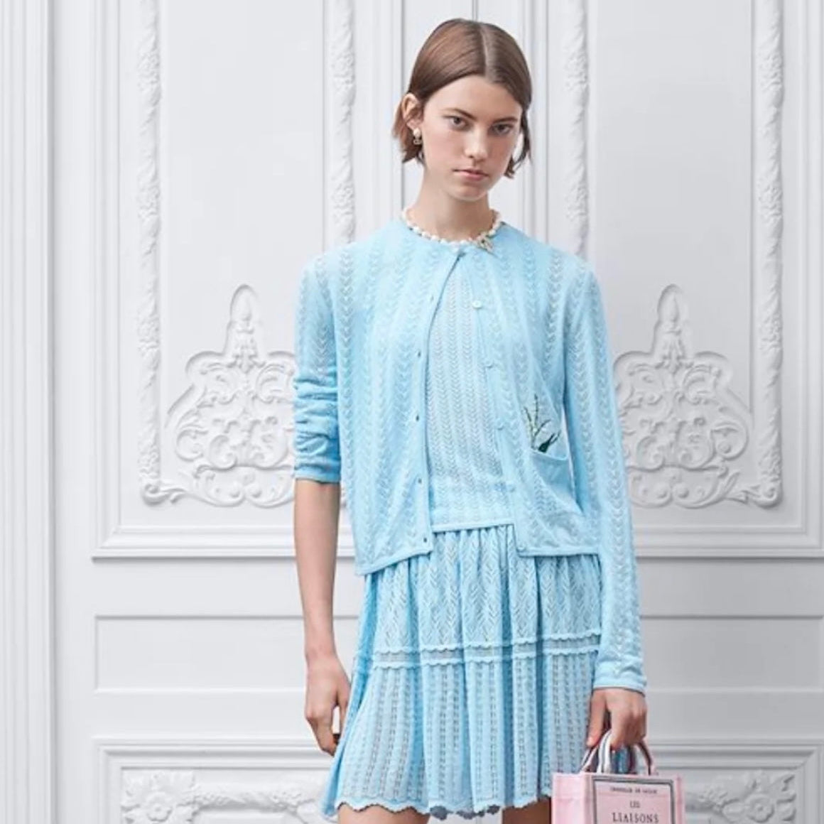 DIO* 26SS Lily of the Valley Embroidered Cardigan