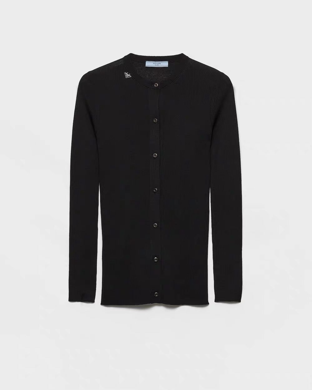 PRA* 26SS Elegant Crew-Neck Cardigan