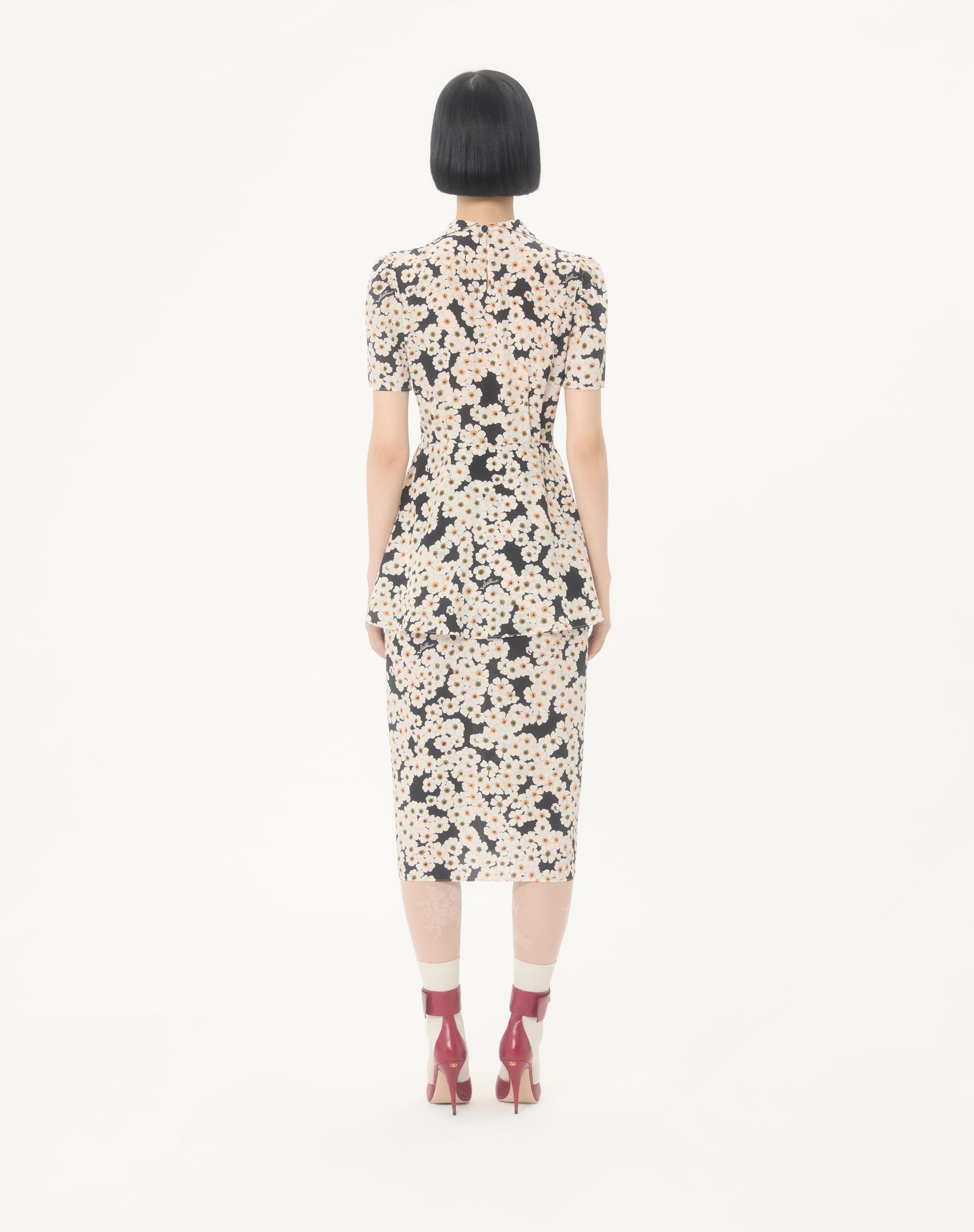 Valent* 26SS Printed Silk Dress