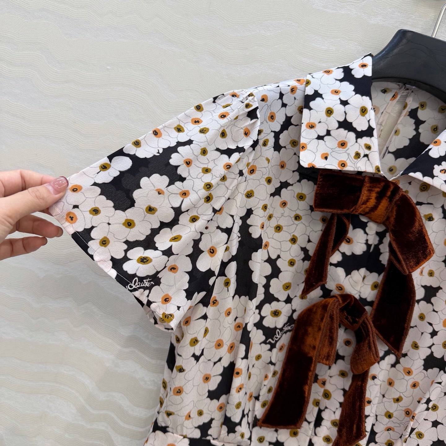Valent* 26SS Printed Silk Dress