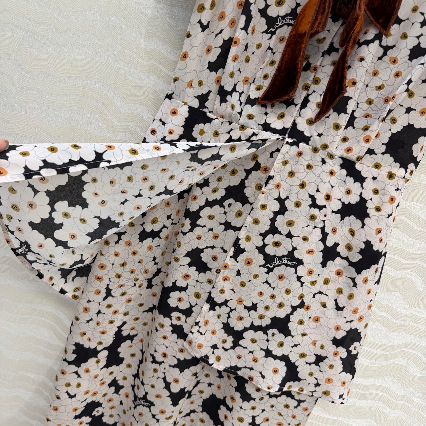 Valent* 26SS Printed Silk Dress