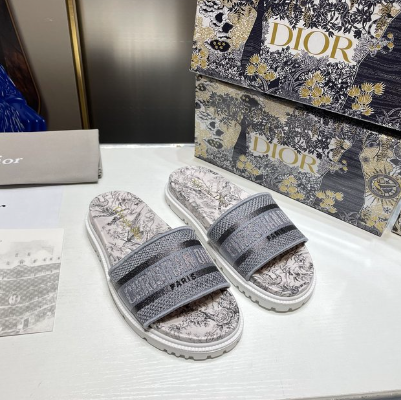 DIO* 24 new color thick-soled embroidered slippers