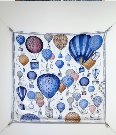 LV* 25SS 100% silk square scarf