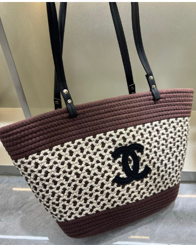 CHAN* 25SS woven tote bag