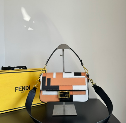 FEN* 25SS Silkscreen Baguette Bag