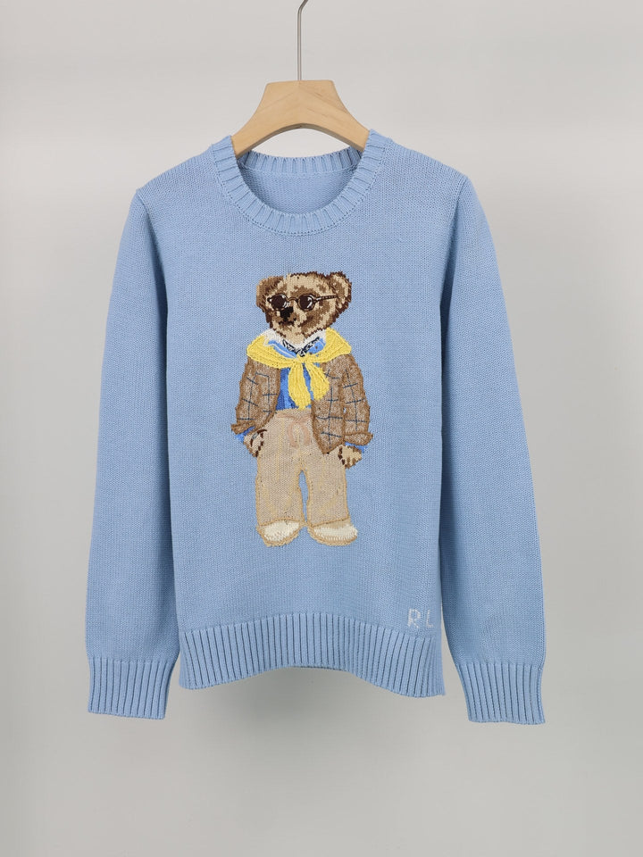 RL bear embroidered sweater