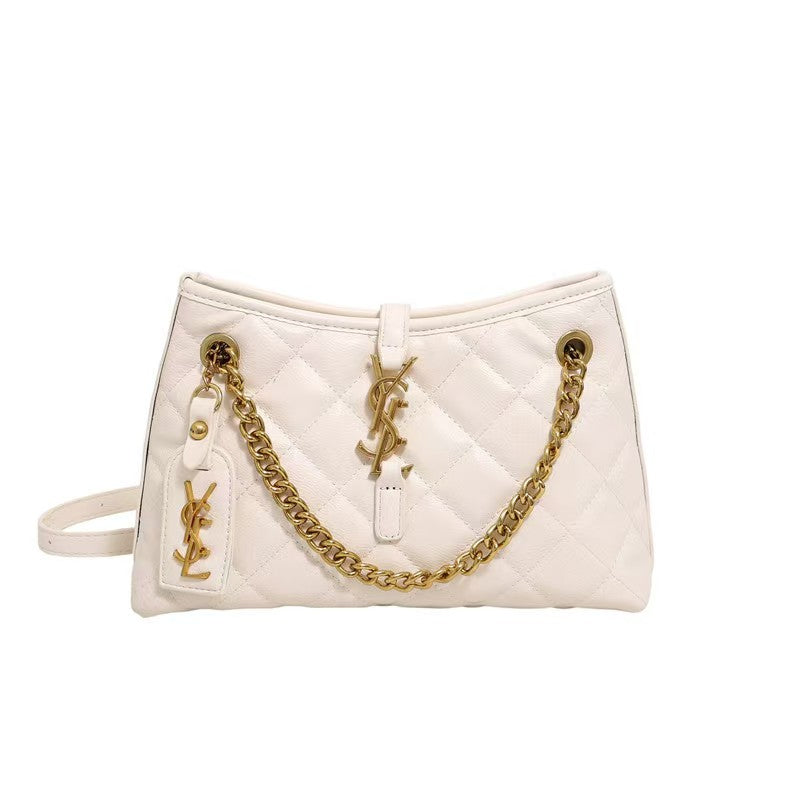 New stylish diamond-patterned tote bag