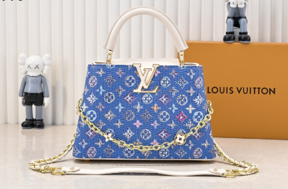 LOU* 25SS denim stab handbag