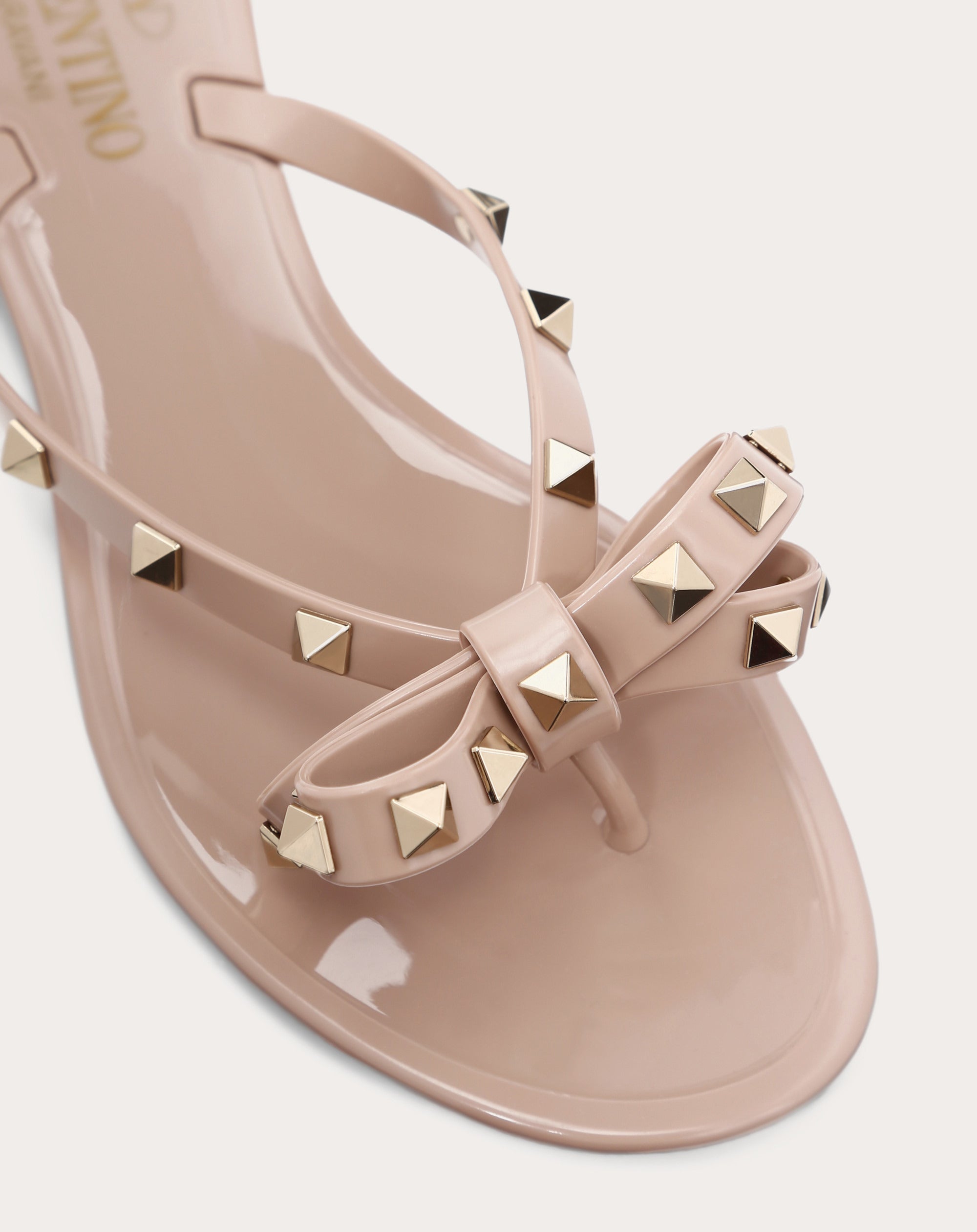 New style studded bowknot flat non-slip sandals/slippers