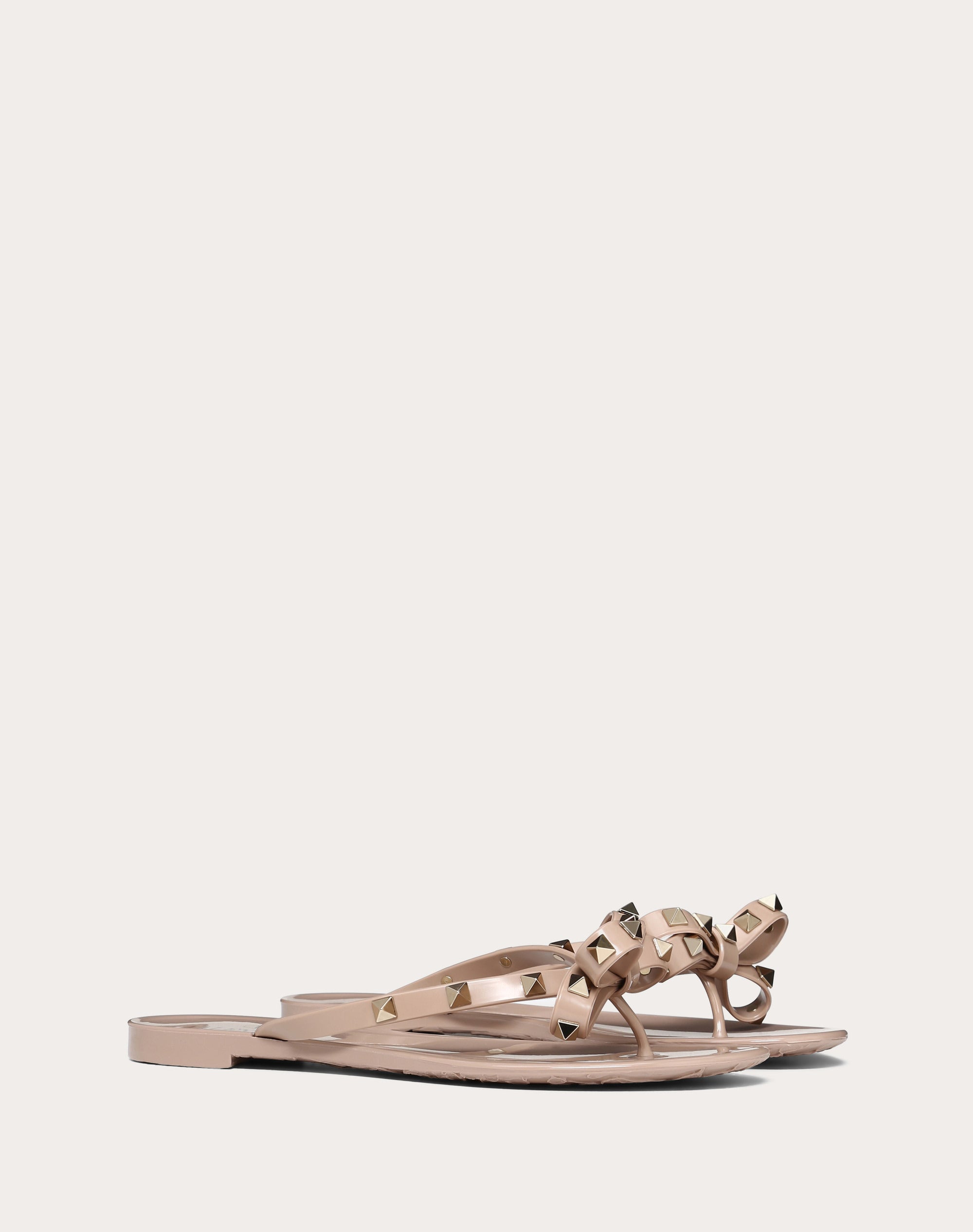 New style studded bowknot flat non-slip sandals/slippers