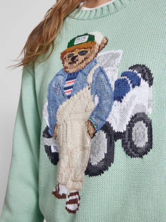 RL bear embroidered sweater