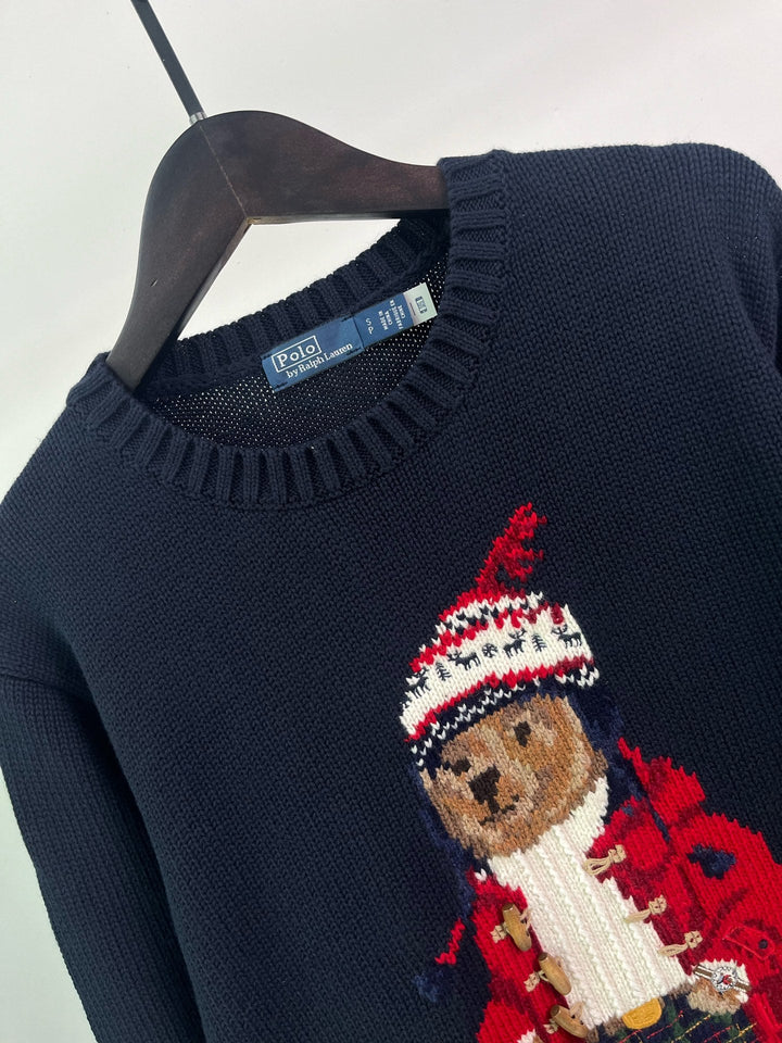 RL Bear jacquard sweater