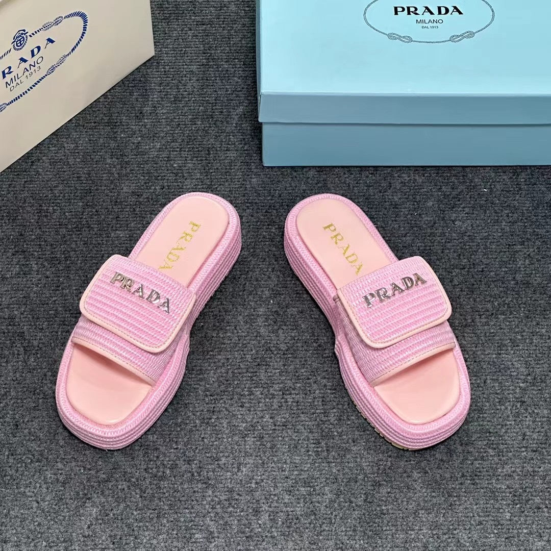 PRA* 24 new straw sandals slippers