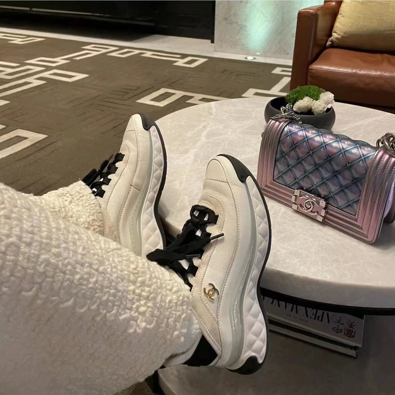 C   low-top trainers