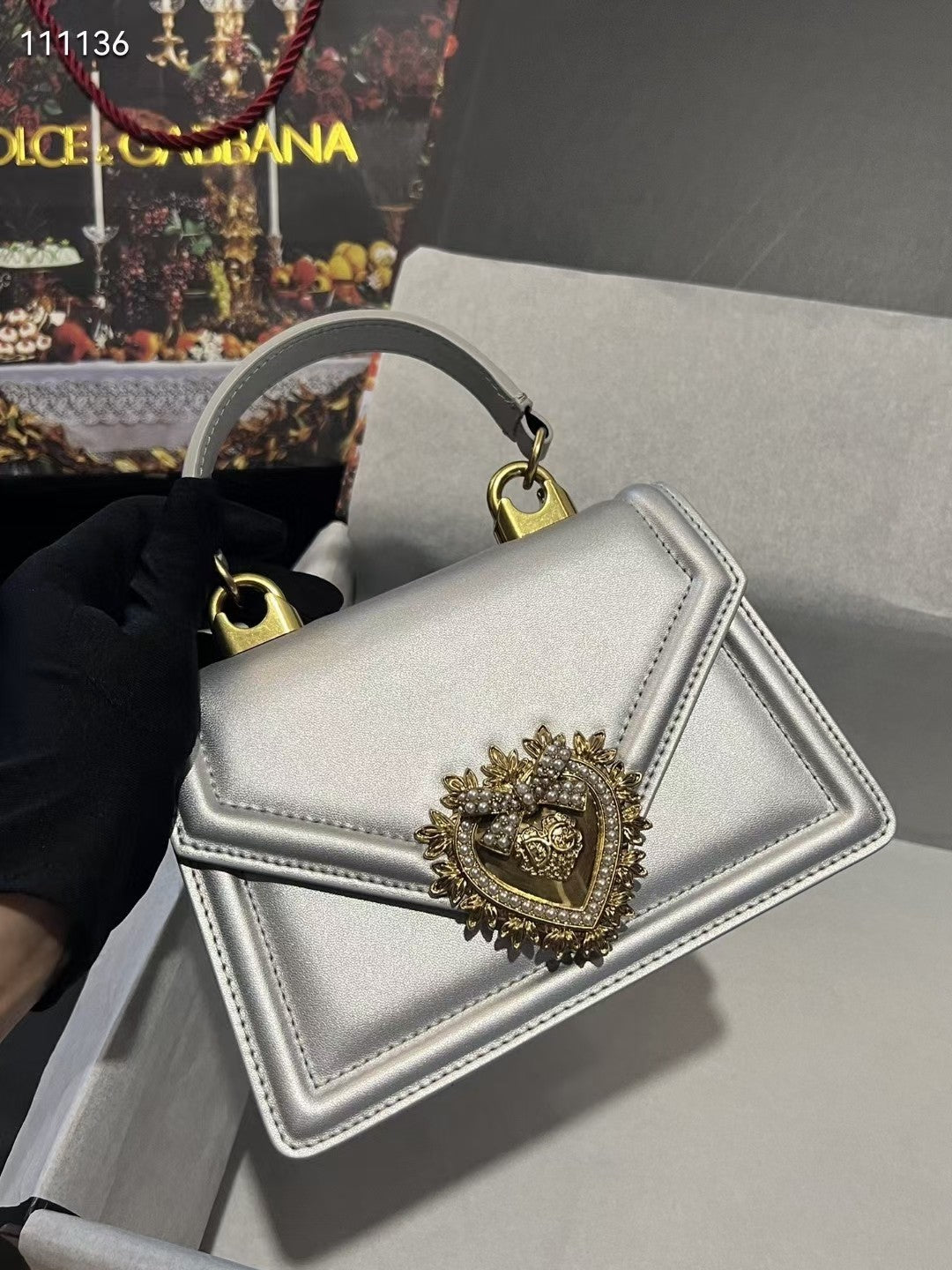 Multicolor chain DG handbag