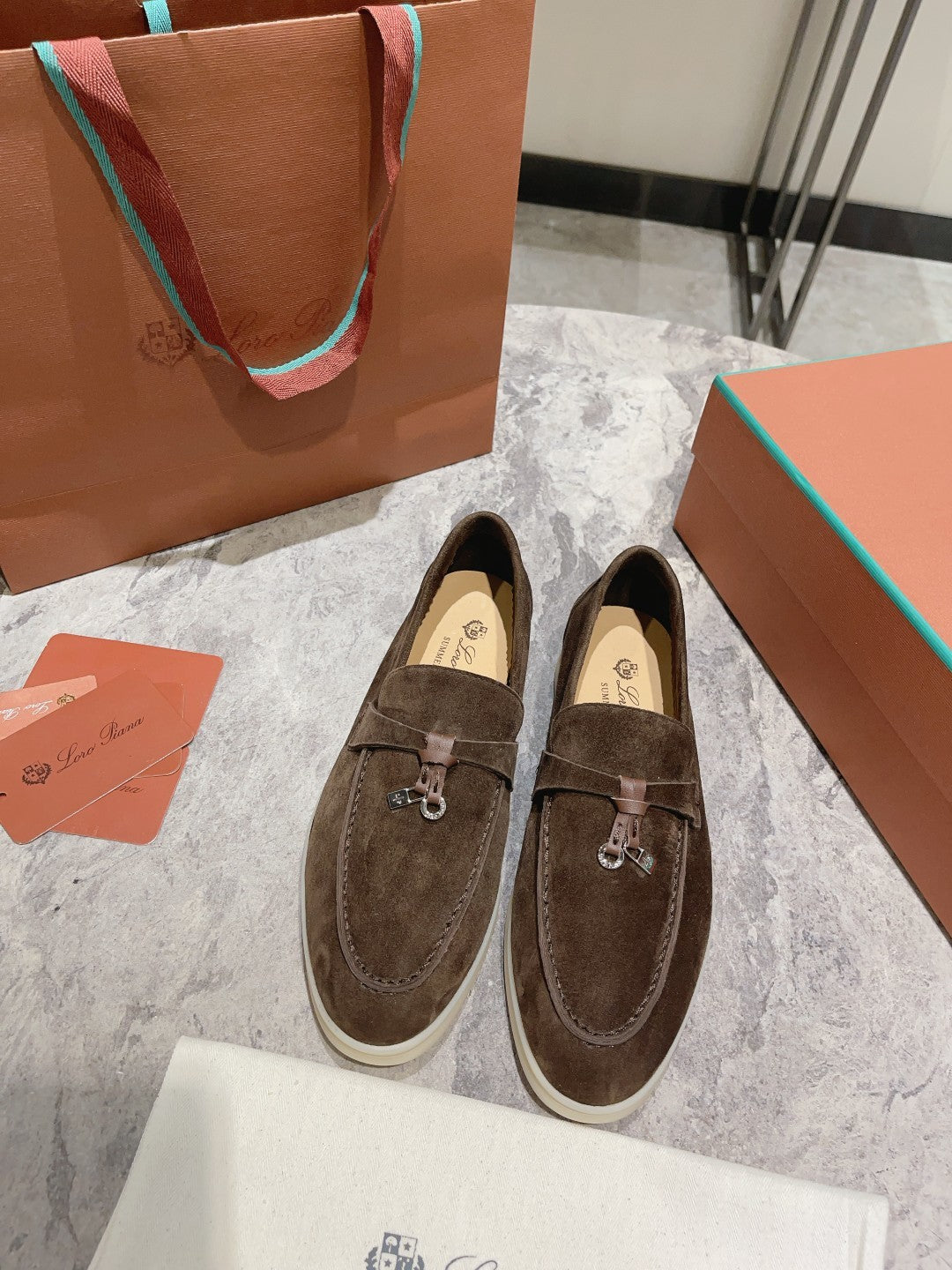 Loro Pian* Classic British Tassel Flat Loafers