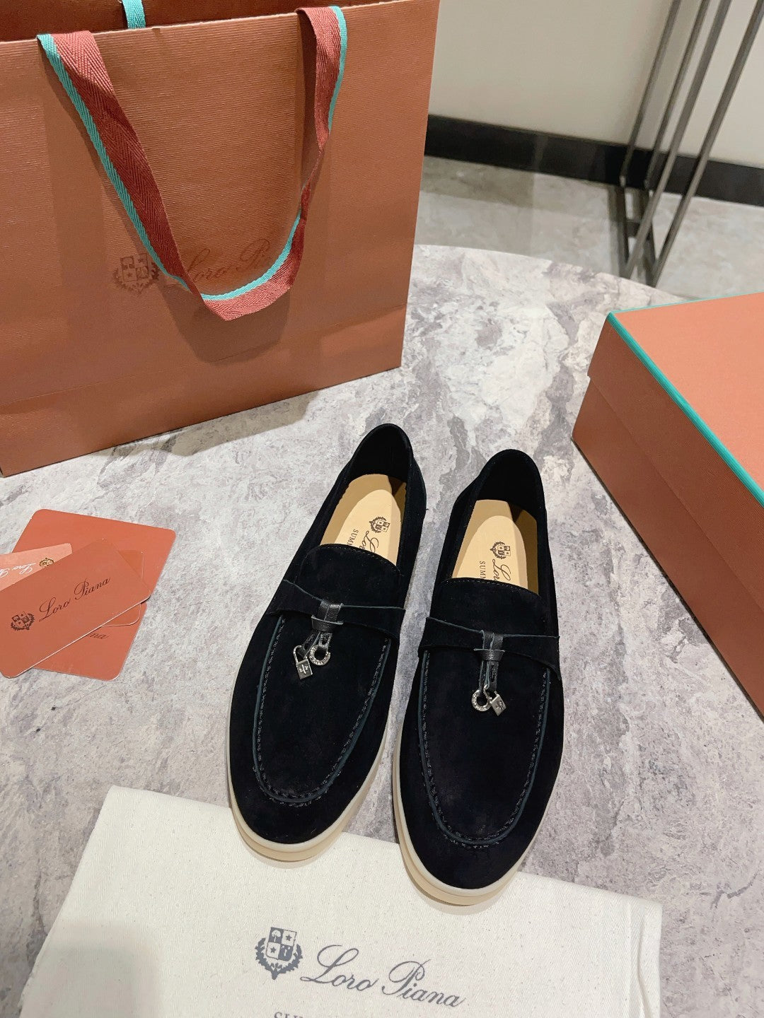 Loro Pian* Classic British Tassel Flat Loafers