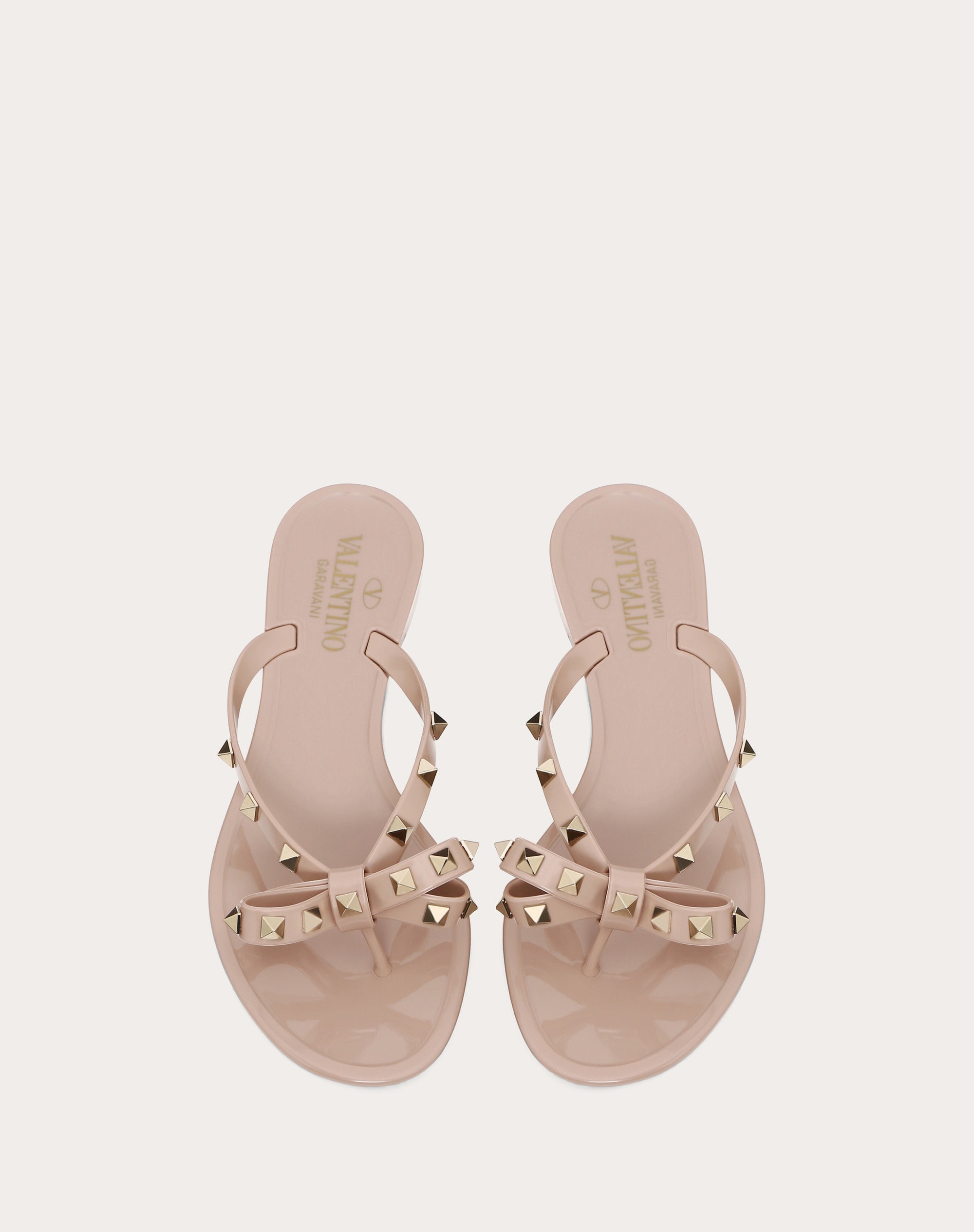 New style studded bowknot flat non-slip sandals/slippers