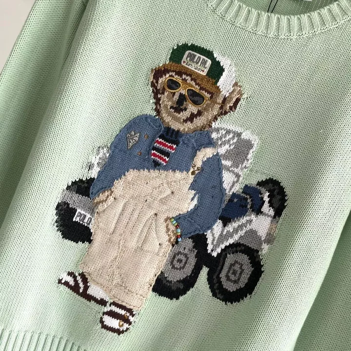 RL bear embroidered sweater