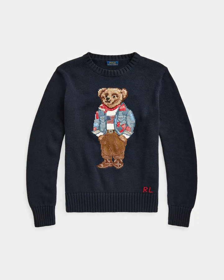 RL bear embroidered sweater