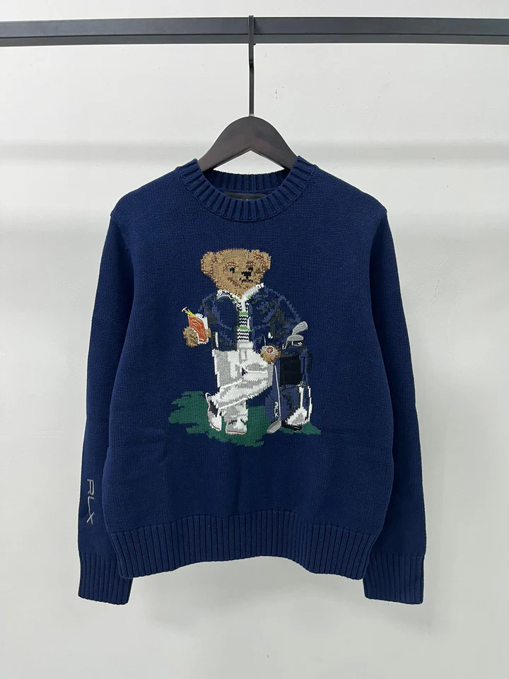 RL bear embroidered sweater