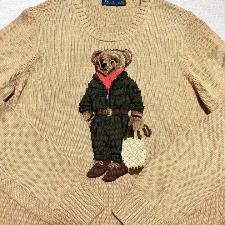 RL Bear jacquard sweater