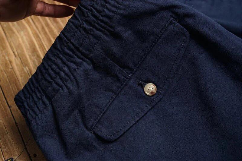 RL cotton zipper shorts