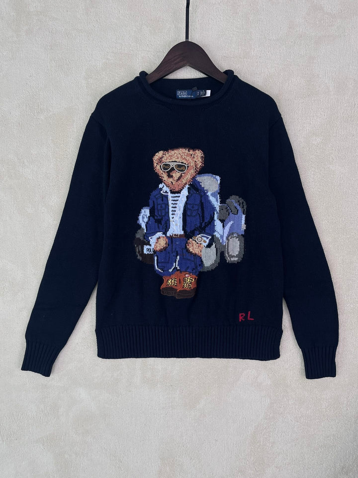 RL bear embroidered sweater