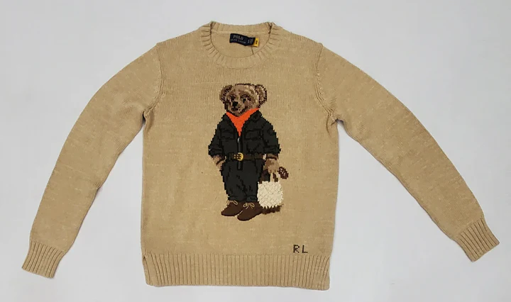 RL Bear jacquard sweater