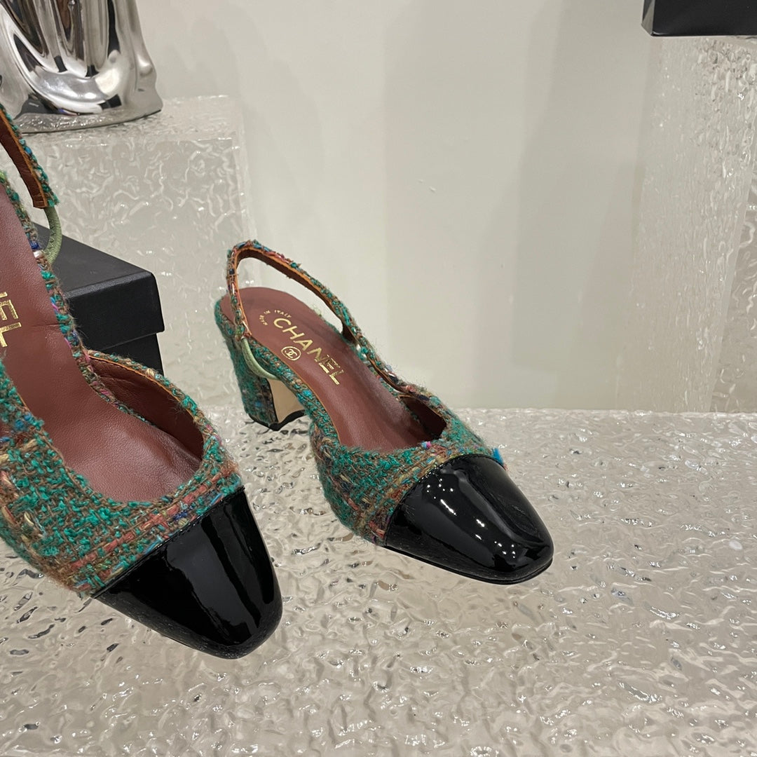 CH* high quality leather sole high heels