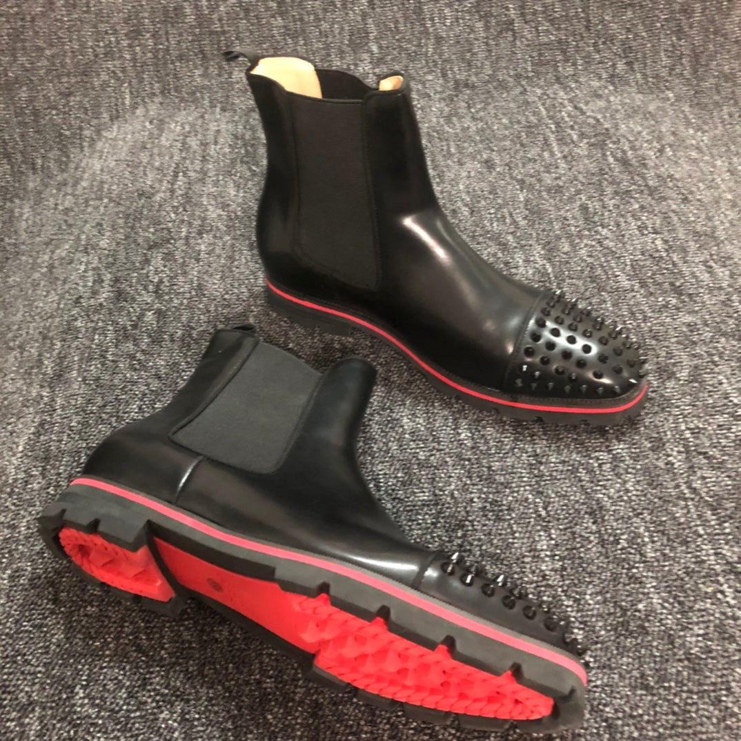 Christian Louboutin* new red-soled high-top casual shoes