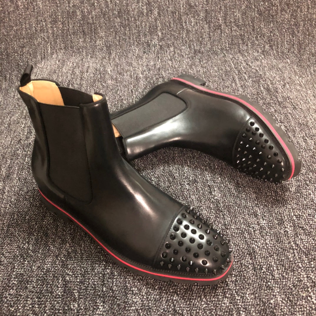 Christian Louboutin* new red-soled high-top casual shoes