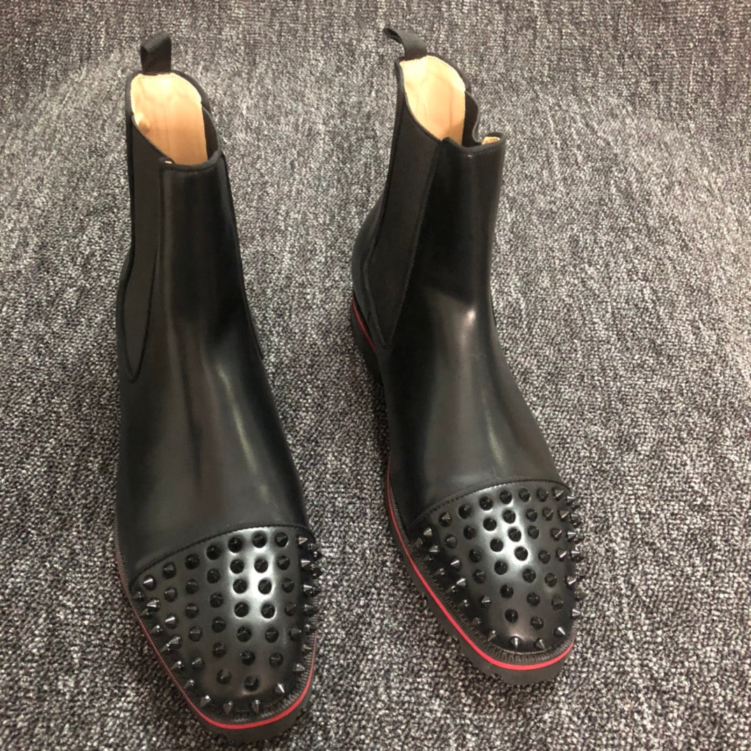 Christian Louboutin* new red-soled high-top casual shoes