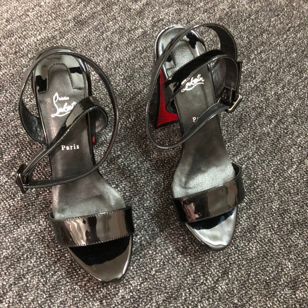 Christian Louboutin* new block heel sandals